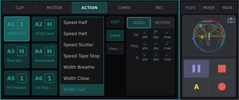 The ACTION page